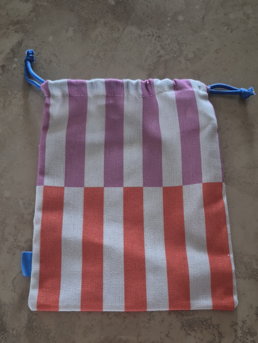 Striped Cosmetic Bag